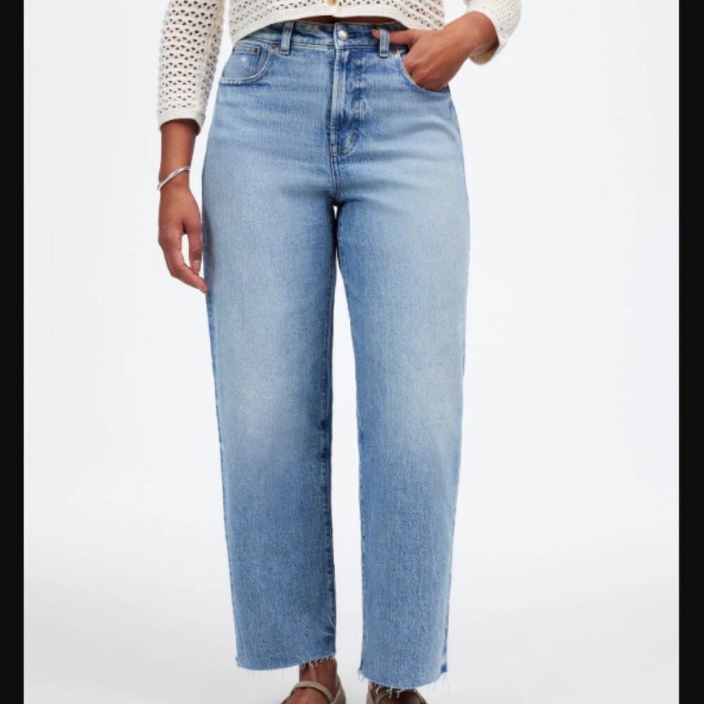 Madewell Curvy Perfect Vintage Wide-Leg Crop Jean 26
